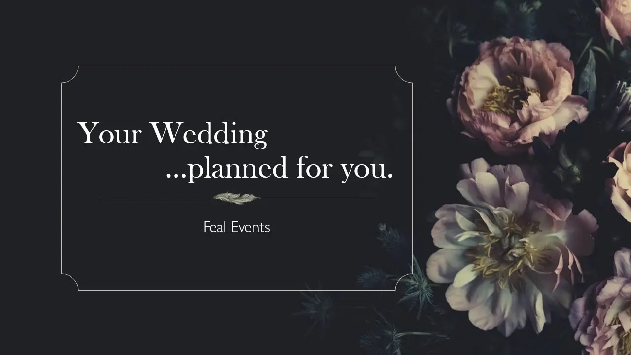 Wedding brochure page 1